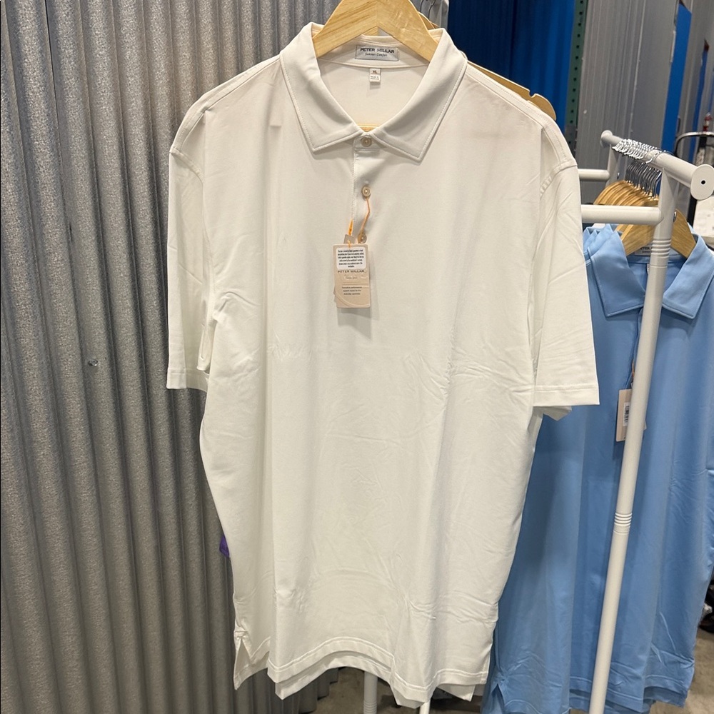 Peter Millar Cream Polo Shirt
